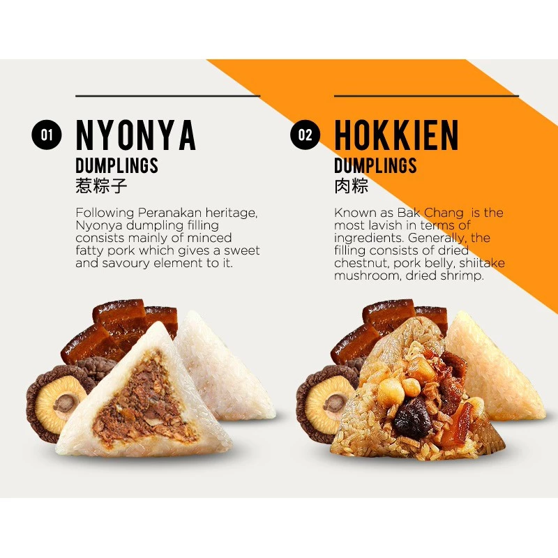 10 Pcs Traditional Nyonya Rice Dumpling 粽子 Bak Zhang (3 Free Sample Packs) - Image 2