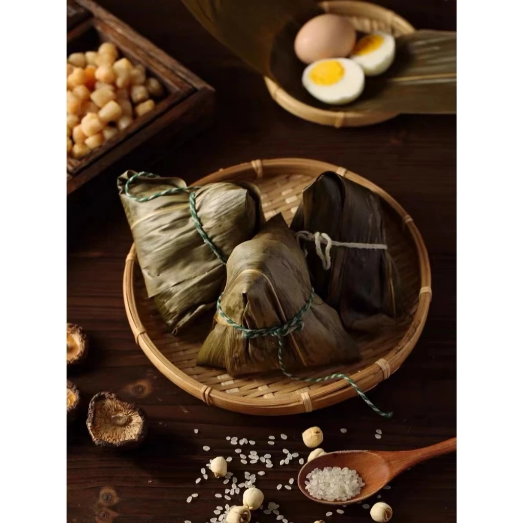 Flavorful Rice Dumplings Classic Salted Egg and Chestnut Rice Dumplings Homemade Rice Dumplings(single pack) - Image 5