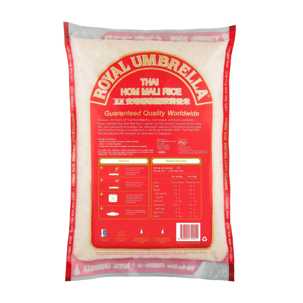 Royal Umbrella Thai Hom Mali Rice (10kg) - Image 2